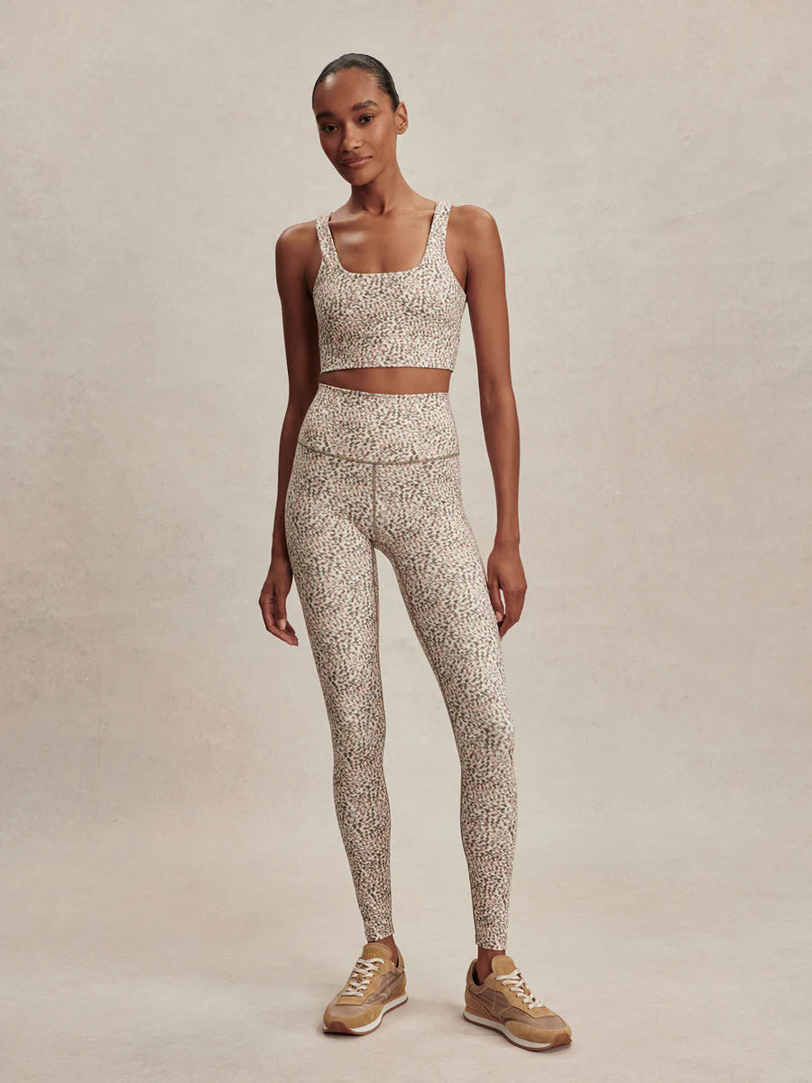 FREESOFT CORI BRALETTE IVORY ABSTRACT FEATHER IAFE