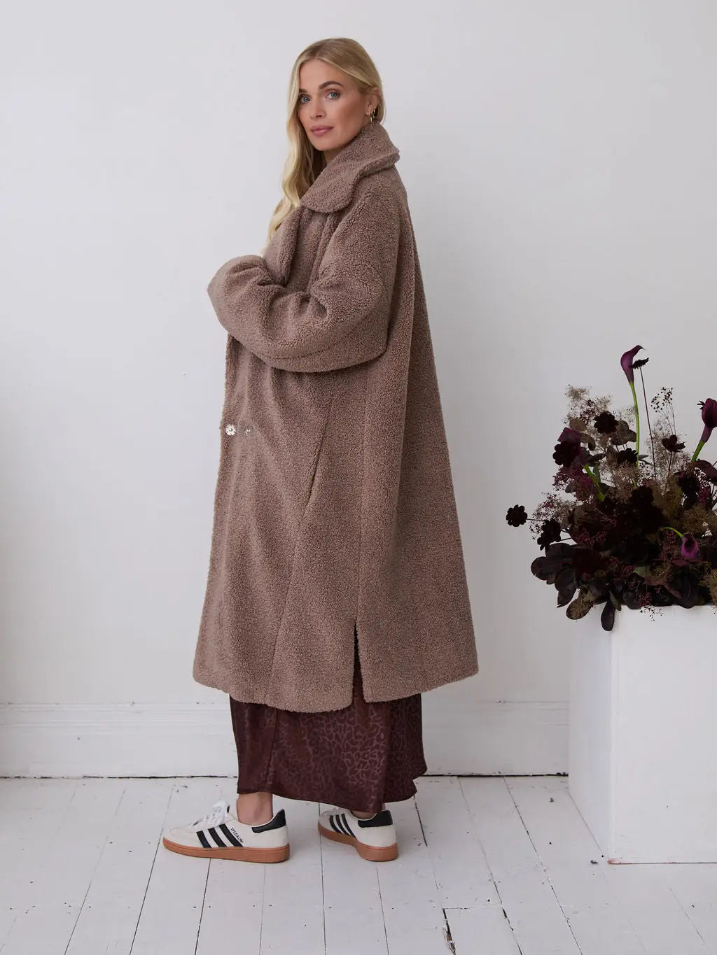 MYRA TEDDY COAT MINK