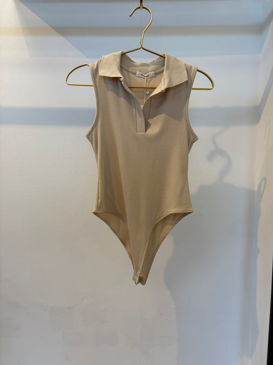 POPPY SHIRT BODY SUIT SAND