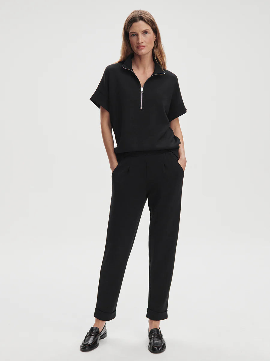 RITCHIE SS ZIP SWEAT BLACK