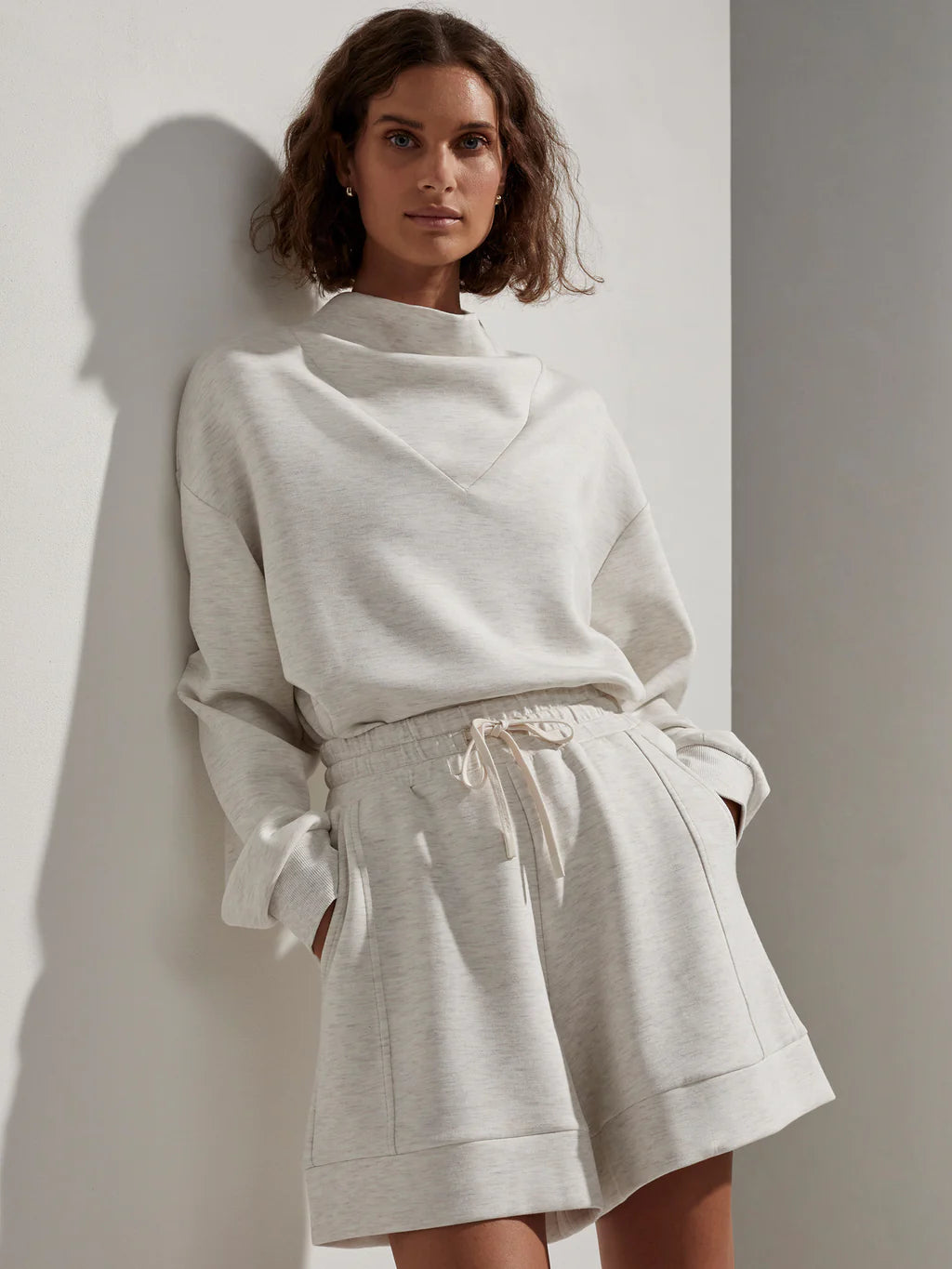 BETSY DOUBLESOFT SWEATER IVORY MARL