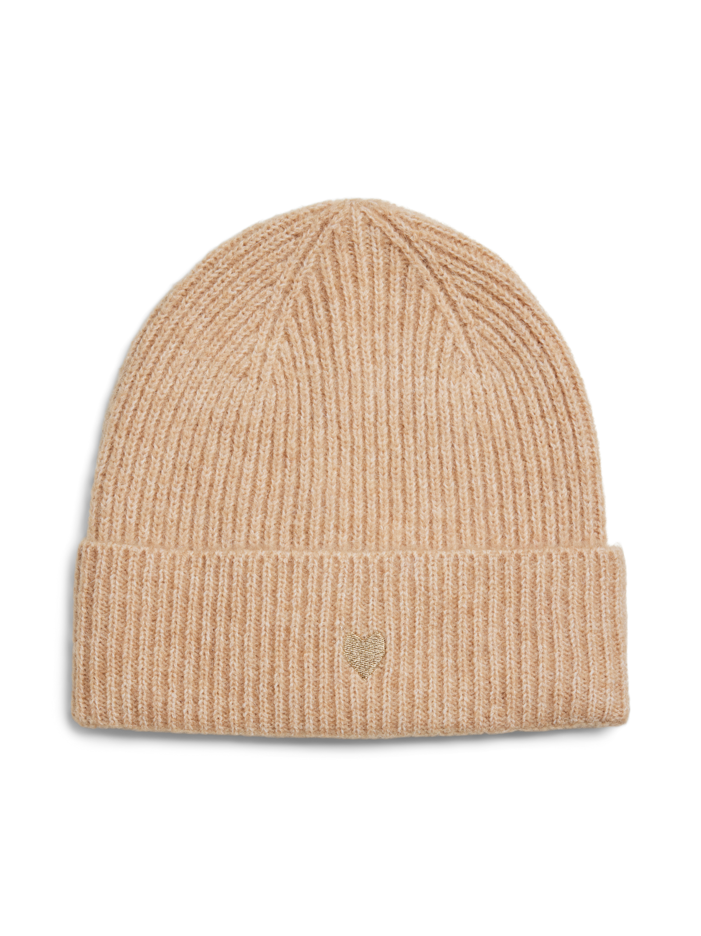 NIVA HEART BEANIE WHITE PEPPER