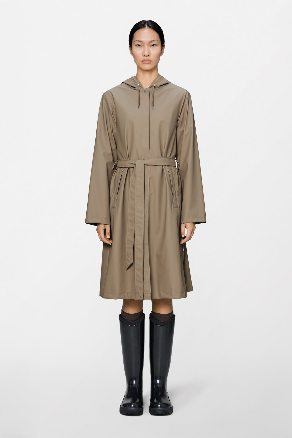 A-LINE LONGER BEIGE