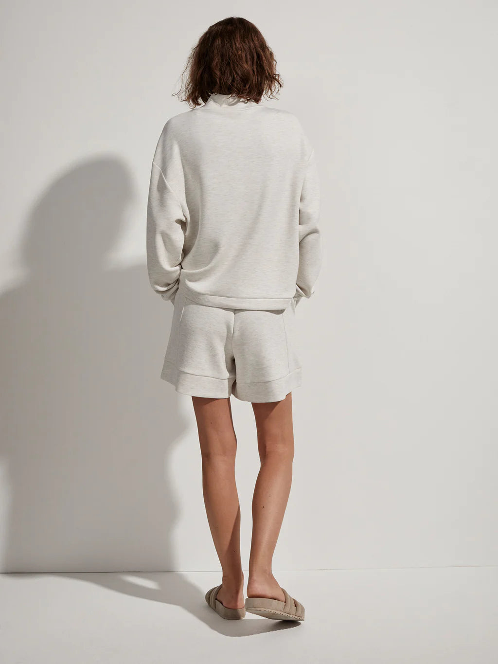 BETSY DOUBLESOFT SWEATER IVORY MARL