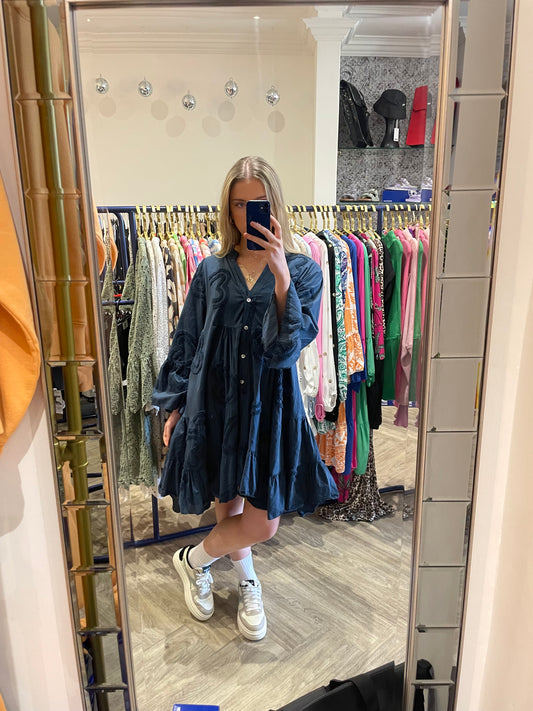 BELLA BELLA HEART SMOCK NAVY
