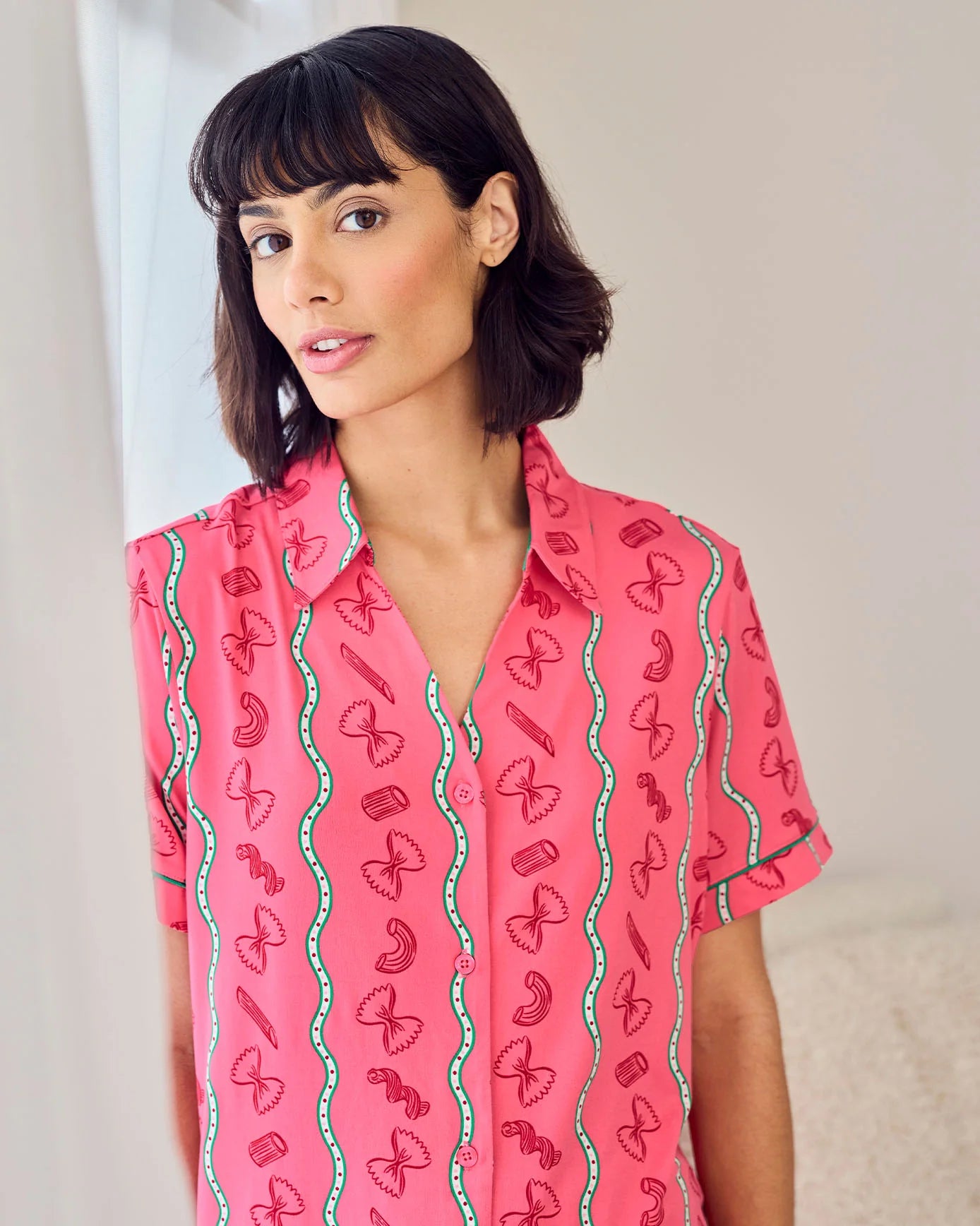 SOFT SHORTS SET PASTA PINK