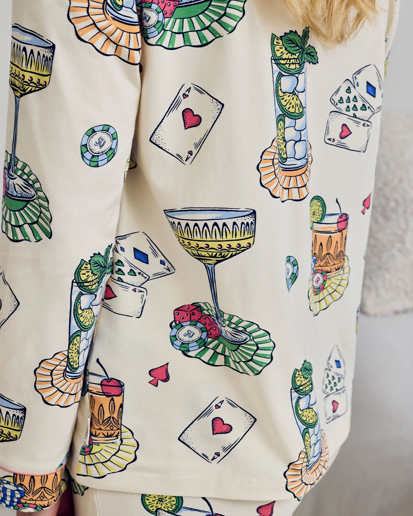 COTTON COCKTAILS AND CARD LONG SET