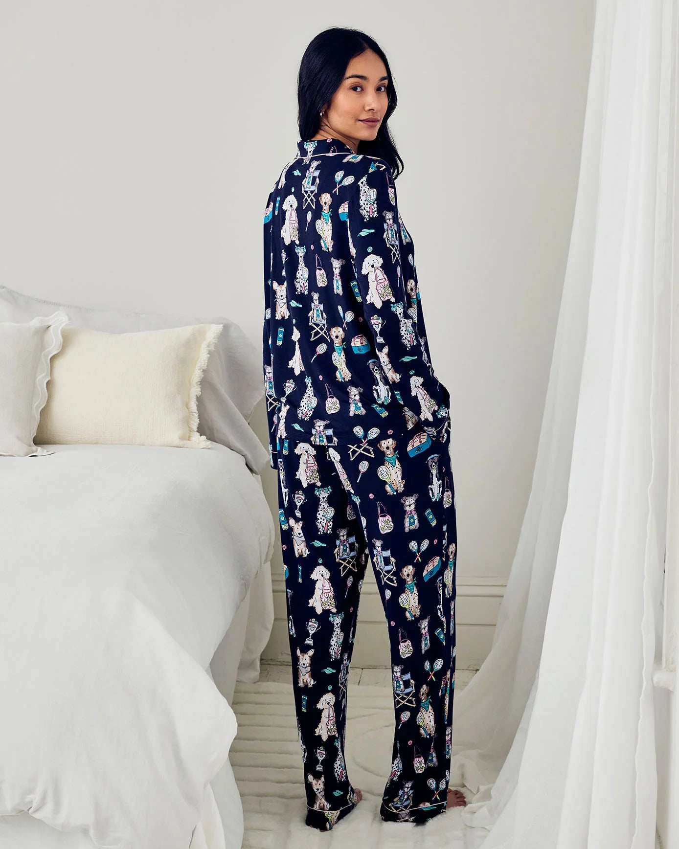 MODAL TENNIS DOGS NAVY LONG