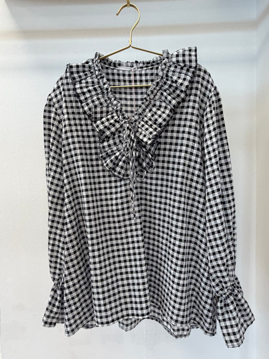 GINGHAM BLACK