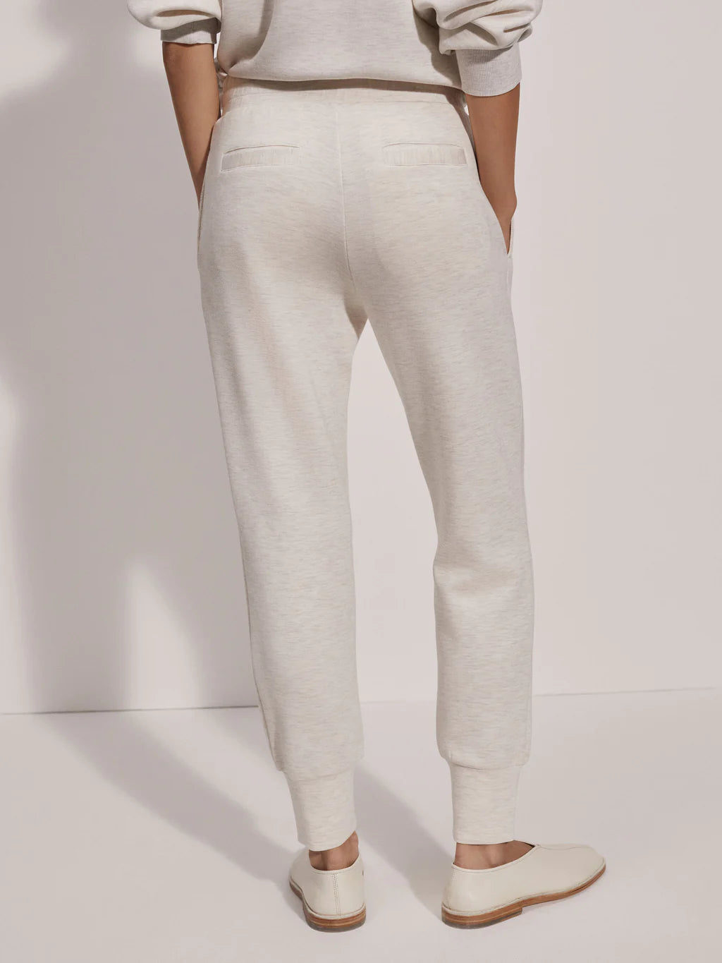 SLIM CUFF PANT DOUBLESOFT IVORY MARL 25"