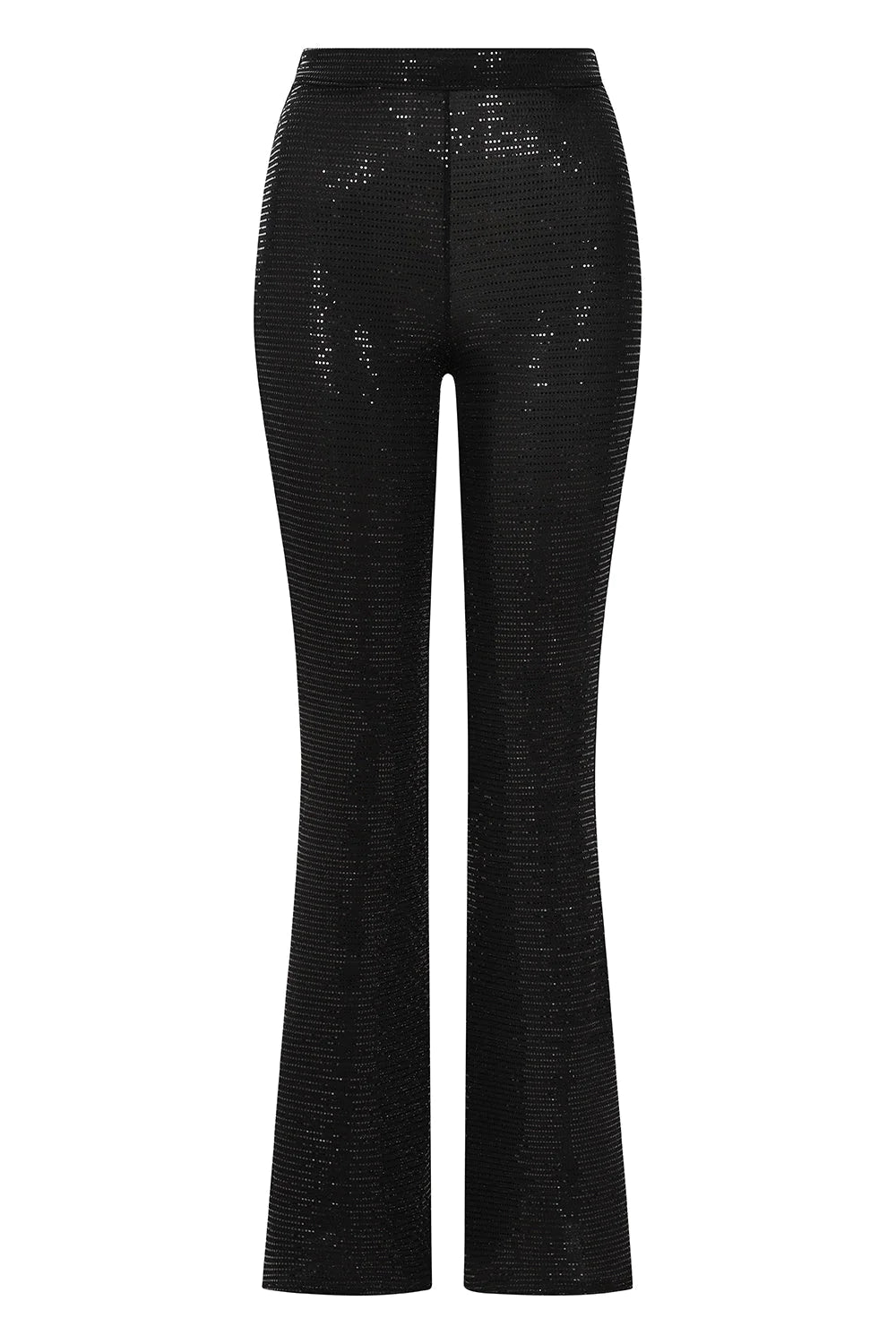 Black fashion sparkly flares