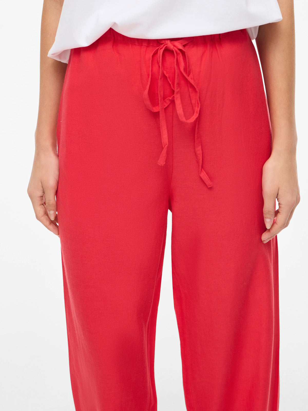 PRISILLA WIDE PANT HIBISCUS