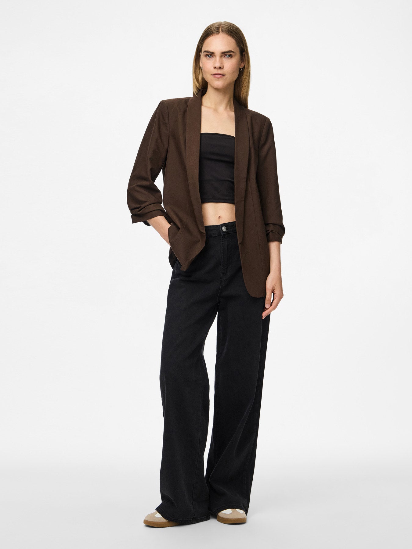 BOSELLA 3/4 BLAZER HOT FUDGE