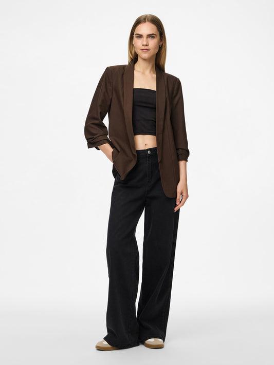 BOSELLA 3/4 BLAZER HOT FUDGE