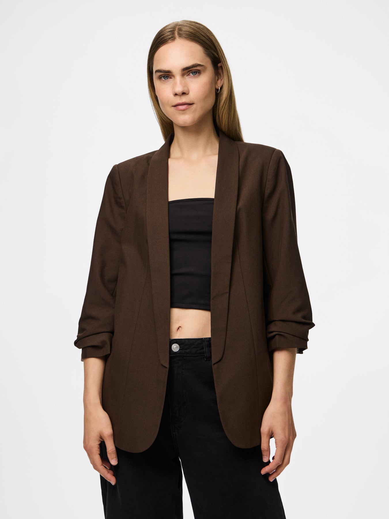 BOSELLA 3/4 BLAZER HOT FUDGE