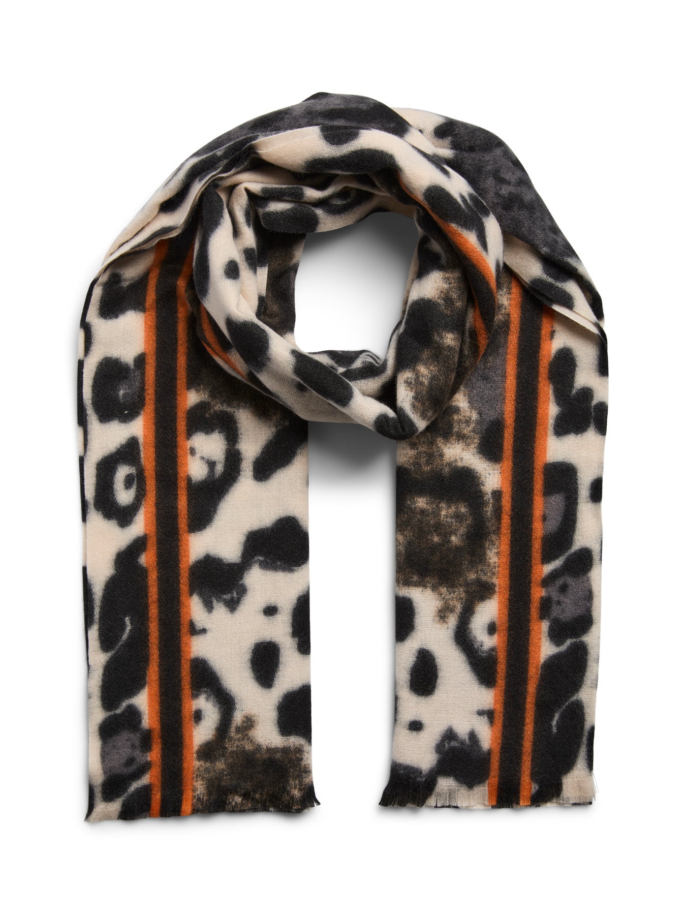 JORNA SCARF LEO STRIPE ORANGE