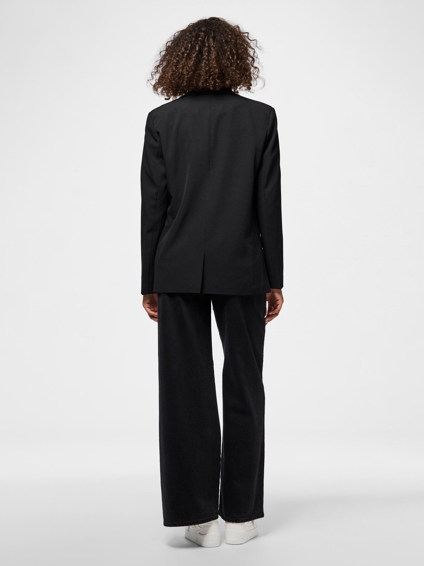 BOZZY BLAZER BLACK WITH LEOPARD INSIDE