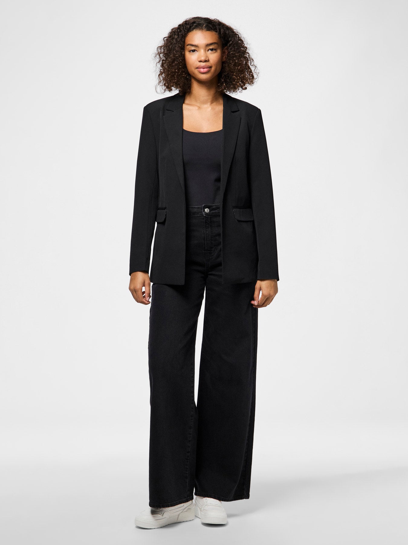 BOZZY BLAZER BLACK WITH LEOPARD INSIDE