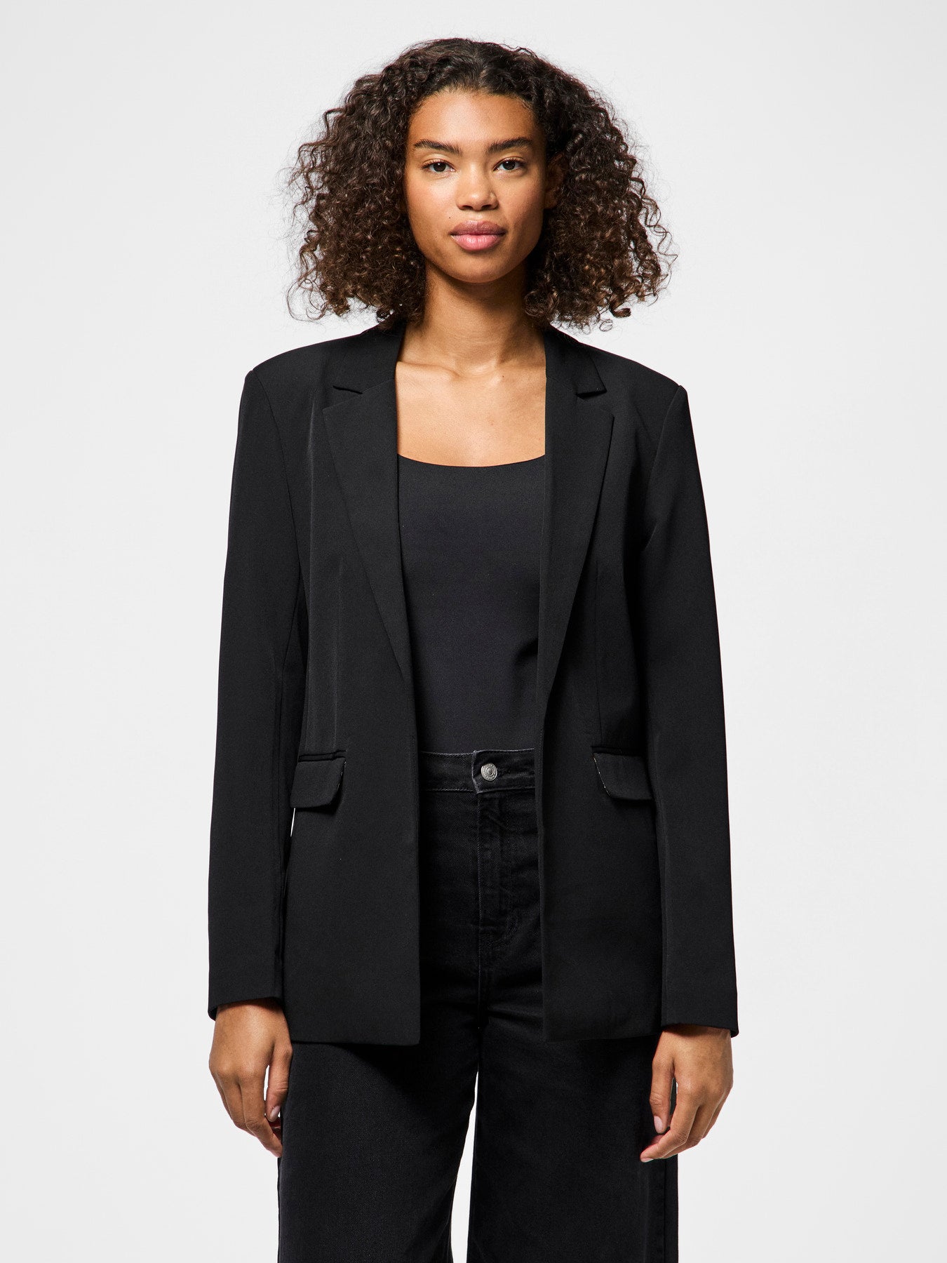 BOZZY BLAZER BLACK WITH LEOPARD INSIDE