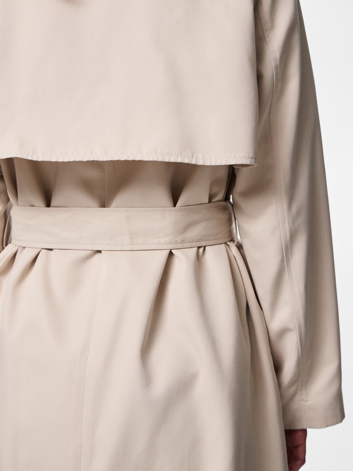 SCARLETT TRENCH COAT SILVER GRAY