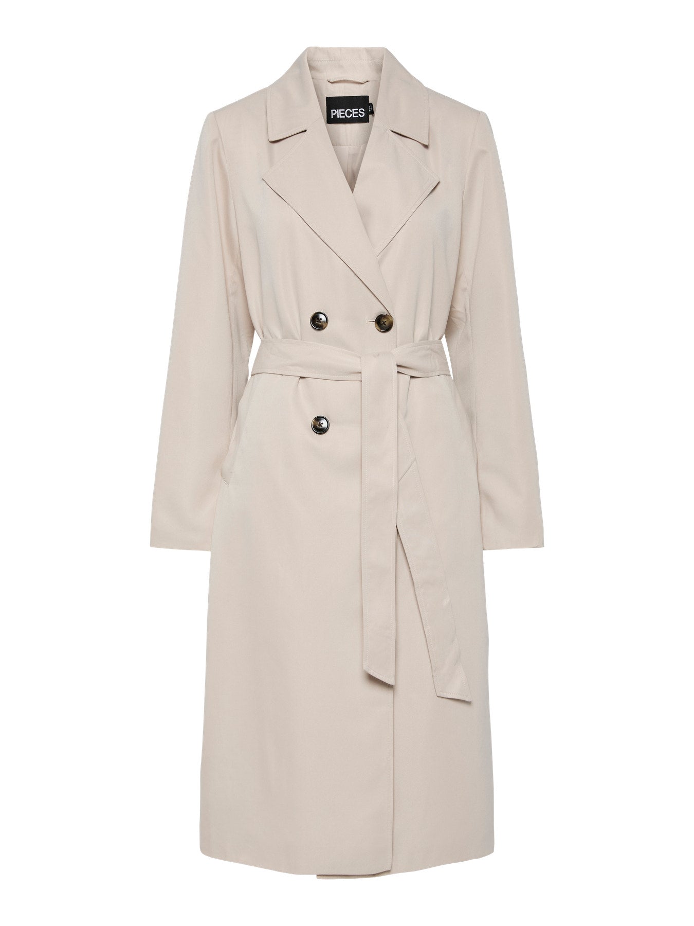 SCARLETT TRENCH COAT SILVER GRAY