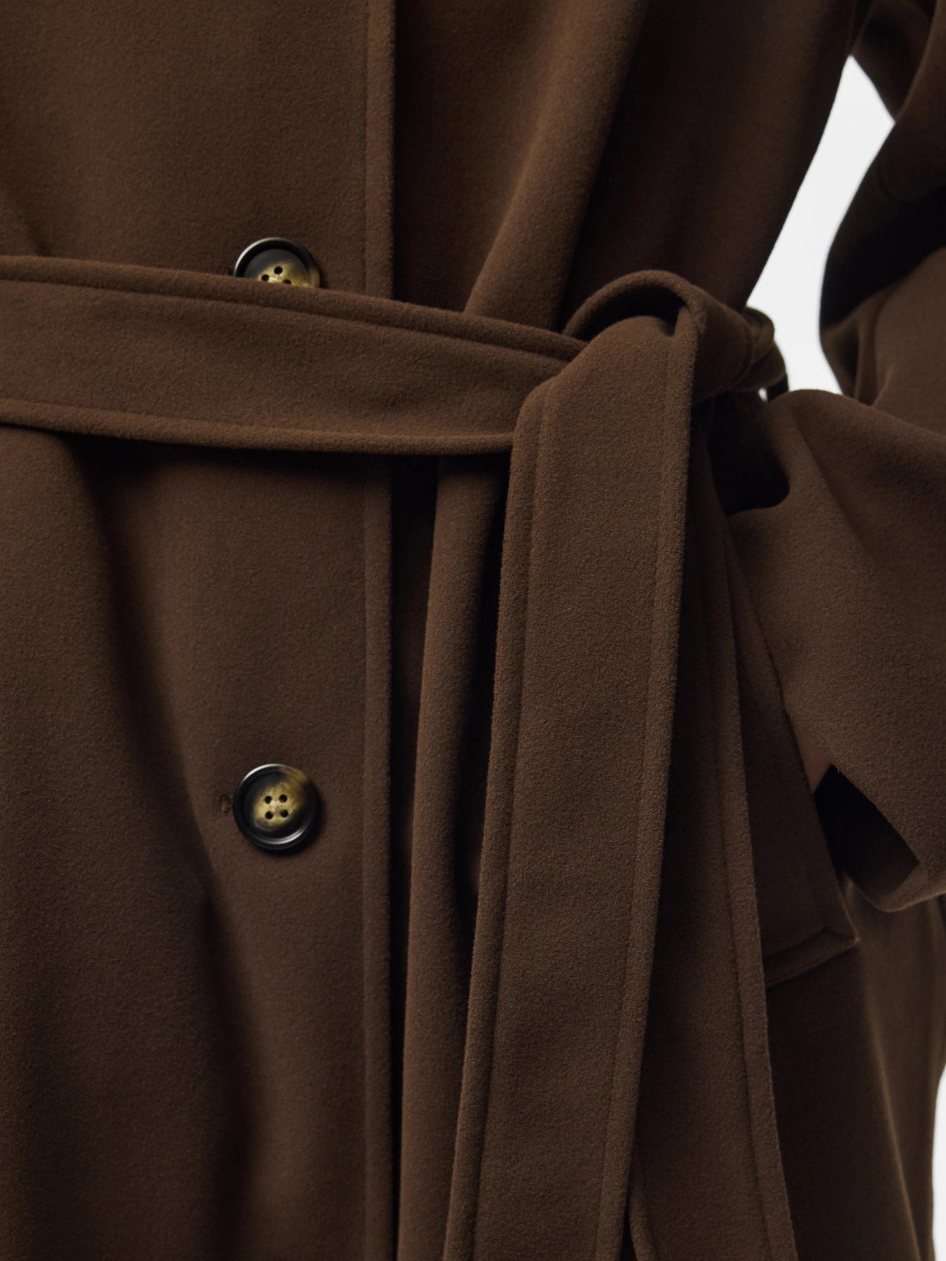 AYA LONG COAT HOT FUDGE