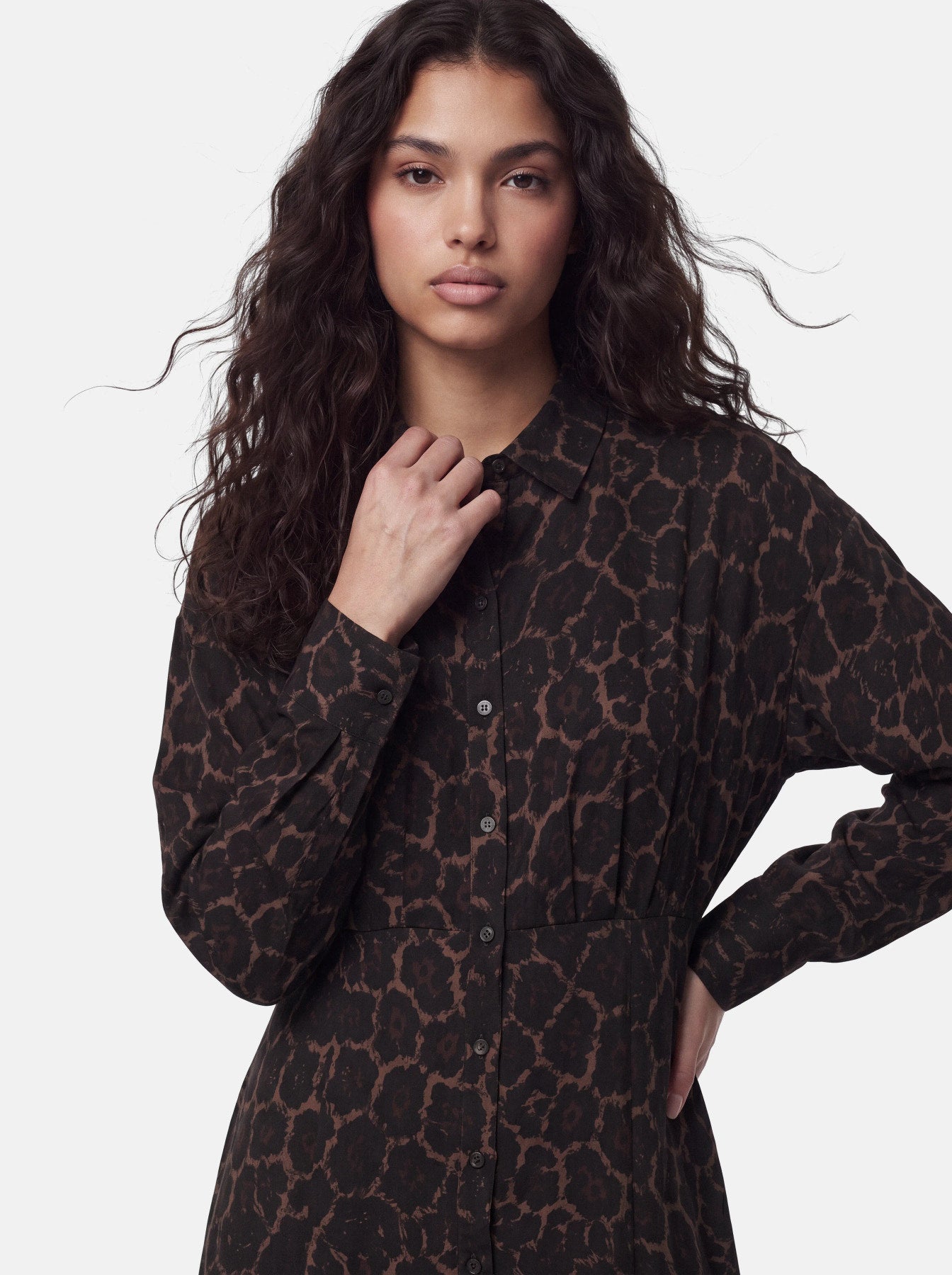 EVIE MIDI DRESS LEOPARD