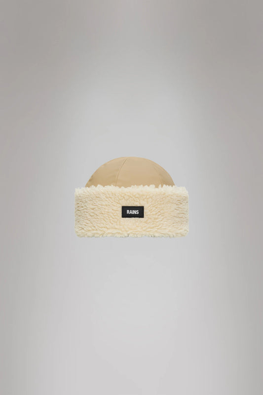 INSULATED FLEECE HAT SAND