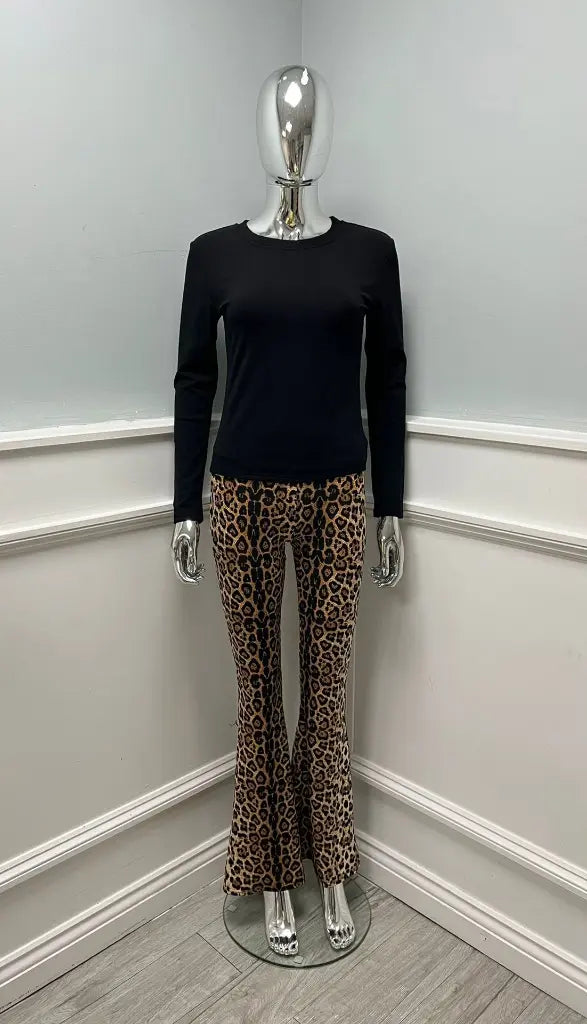 JACKIE LEOPARD FLARES