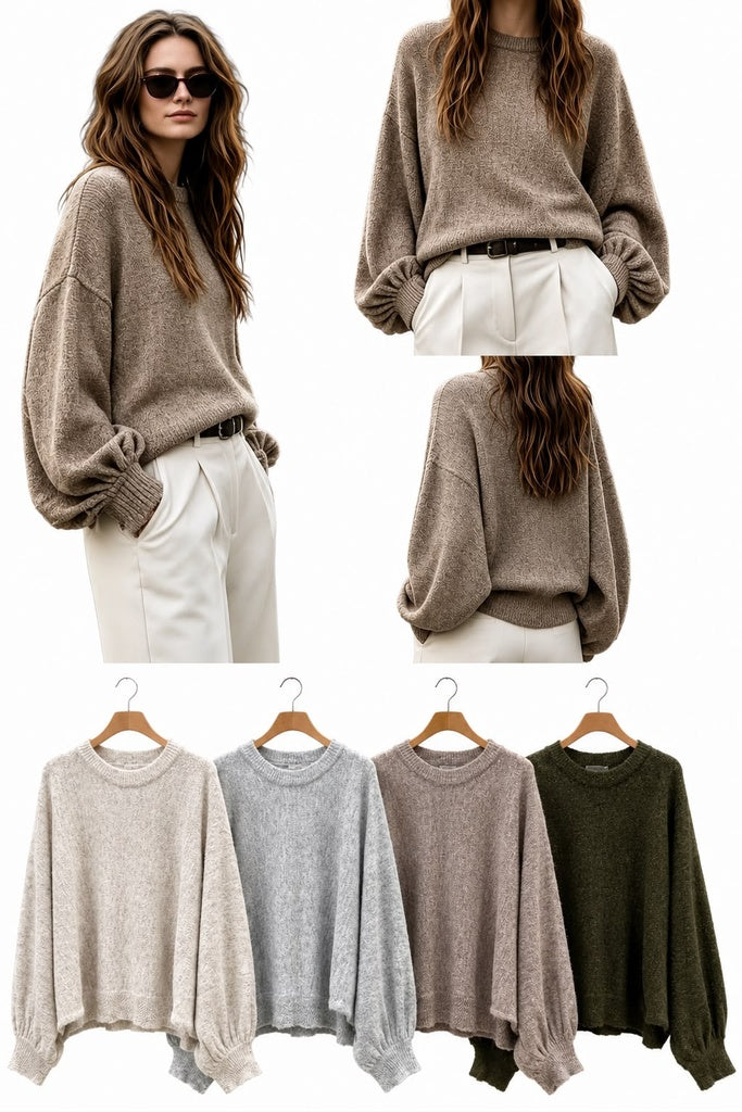 SLOUCH JUMPER TAUPE