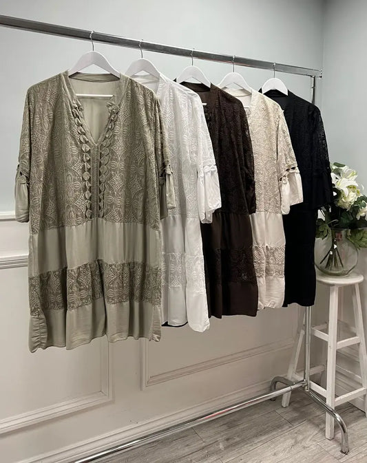 OLIVIA DRESS WHITE
