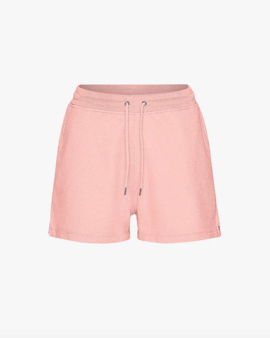 ORGANIC SWEAT SHORTS BRIGHT CORAL