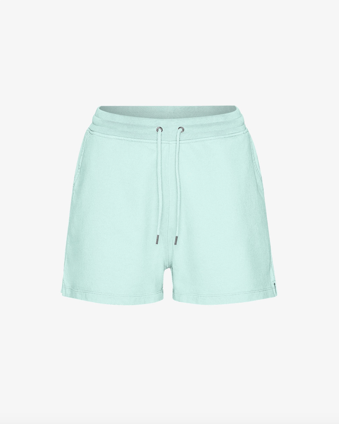 ORGANIC SWEAT SHORTS LIGHT AQUA