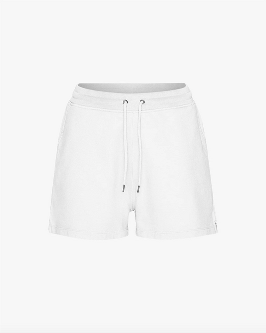 ORGANIC SWEAT SHORTS OPTICAL WHITE