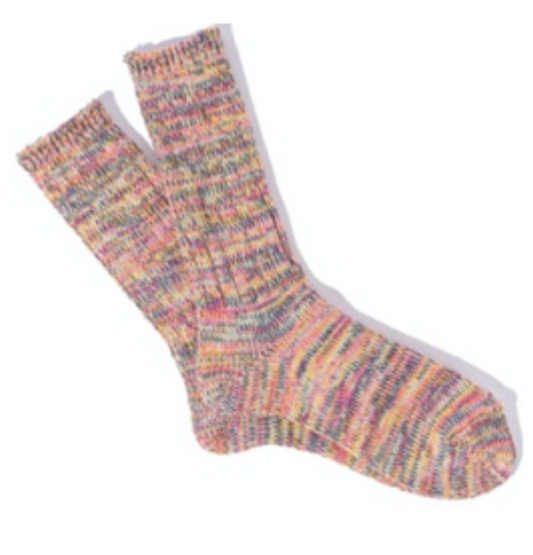 80423600 5 COLOUR MIX SOCKS PINK