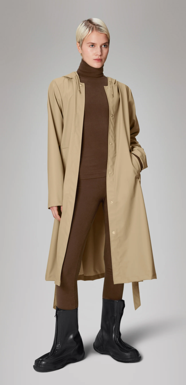 A-LINE LONGER JACKET SAND