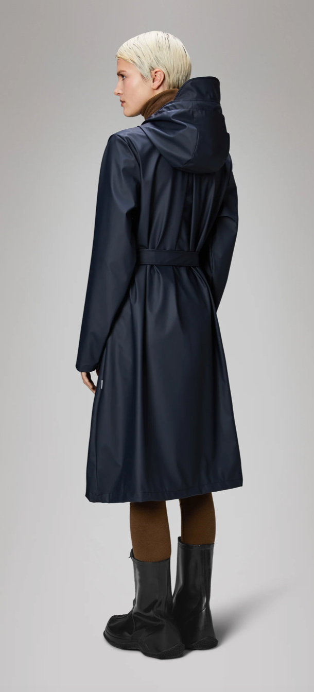 A-LINE LONGER JACKET NAVY