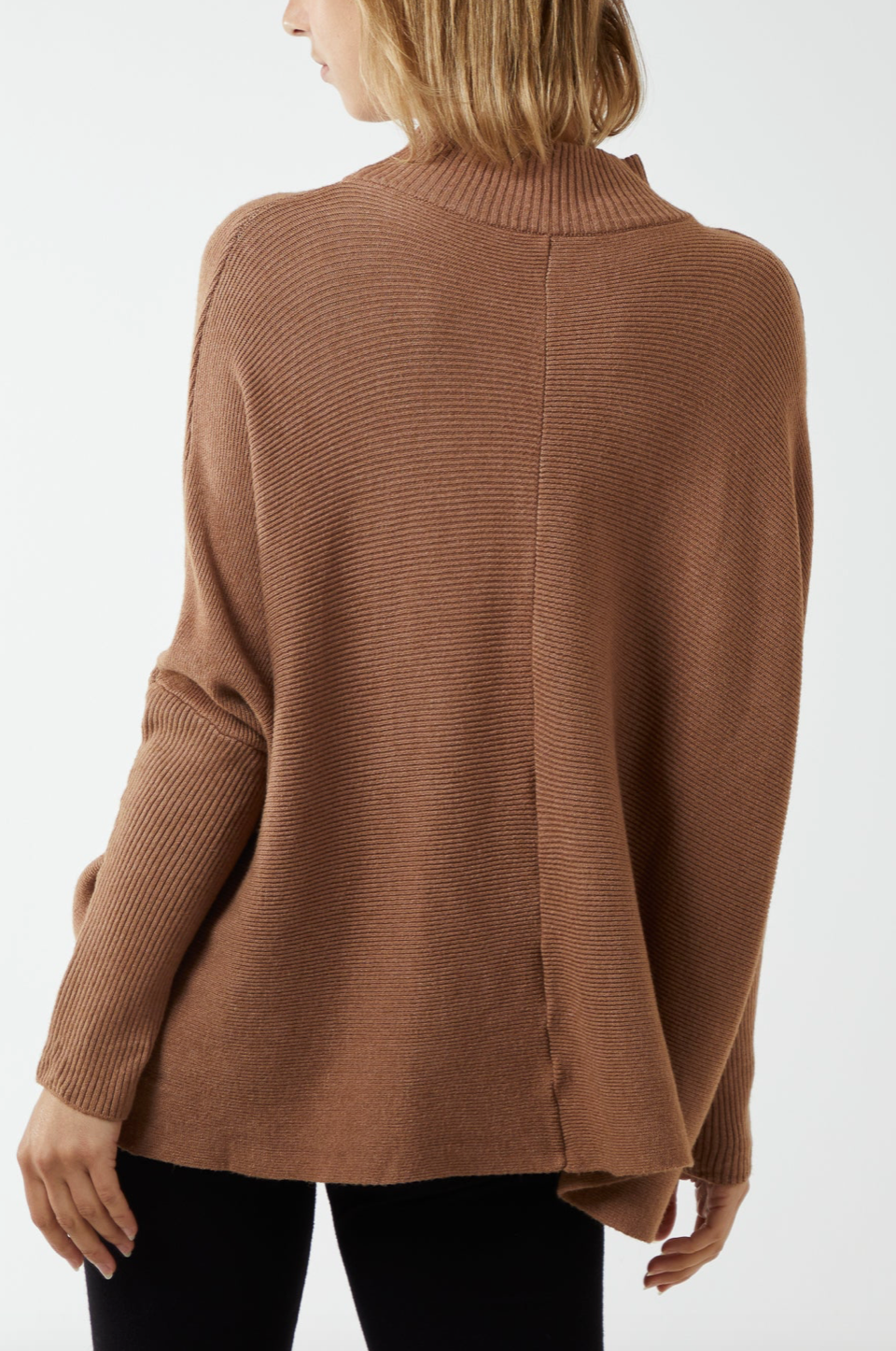 MARIA TURTLE NECK KNIT MOCHA