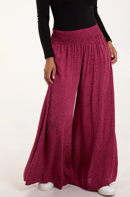 ANNIE WIDE LEG PALAZZO ROSE