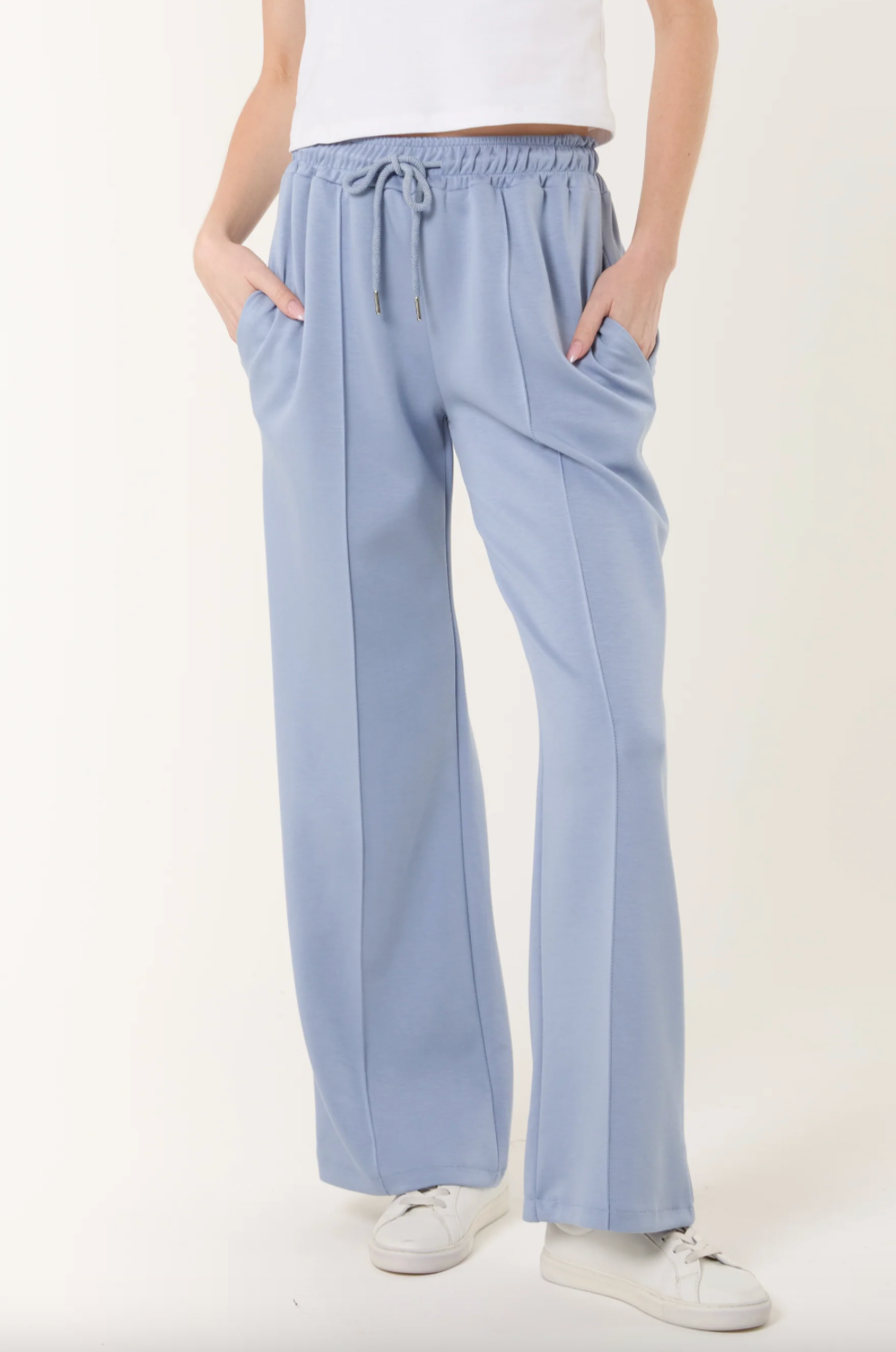 HELEN CREASE FRONT TROUSER DENIM