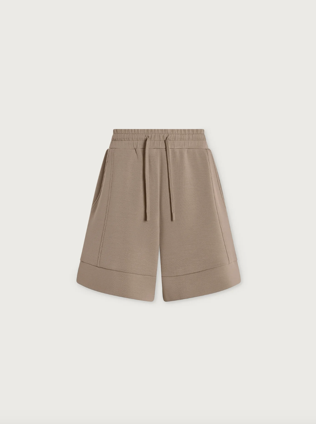 ATRIUM DOUBLESOFT HIGH RISE SHORT 4.5" LIGHT TAUPE