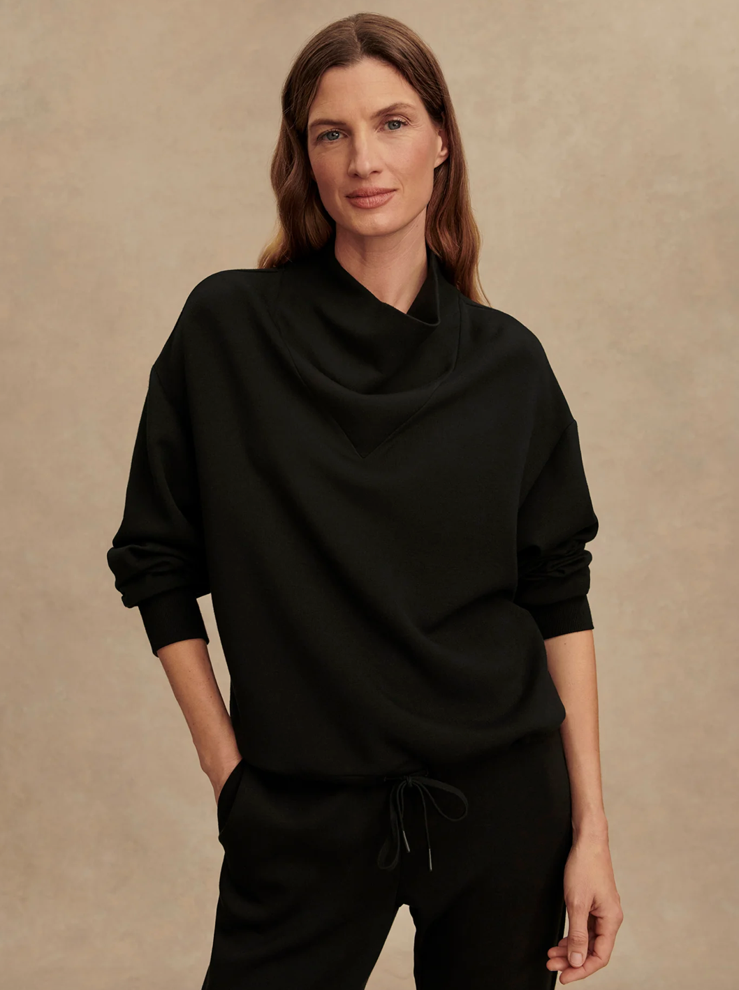 BETSY DOUBLESOFT SWEATER BLACK