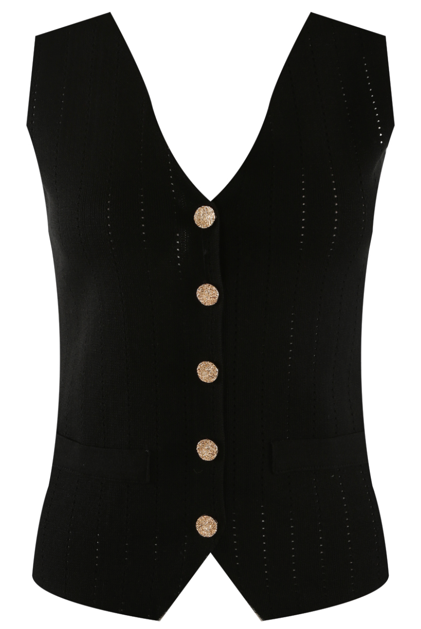 LOTTIE WAIST COAT BLACK