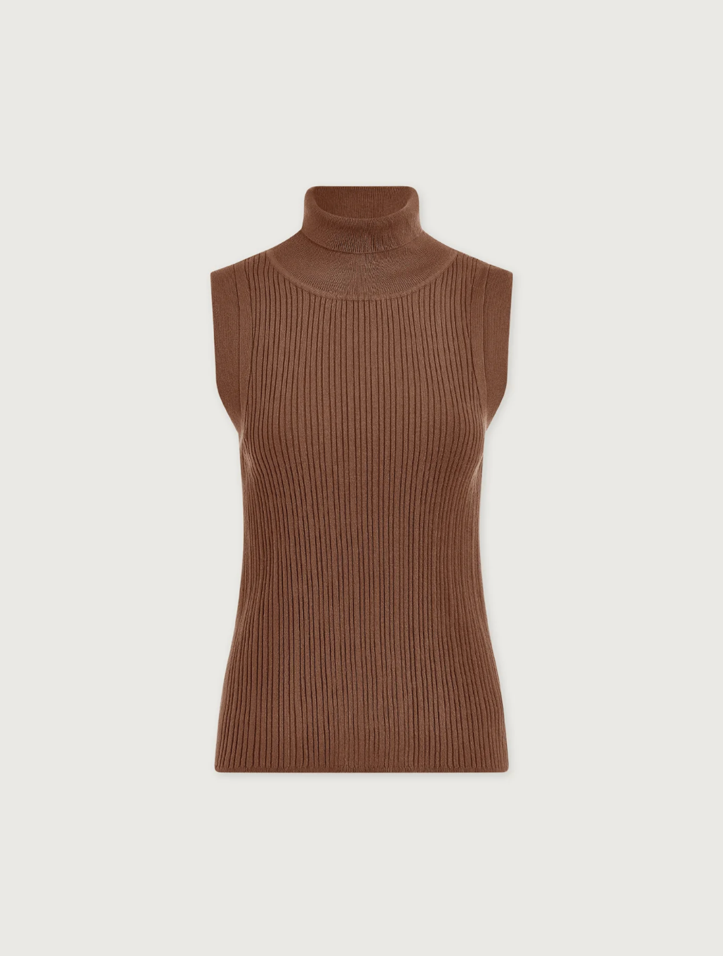 ANASTASIA RIB TANK ASH TAUPE