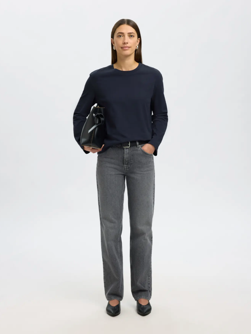 ESSENTIAL BOXY LS DARK SAPPHIRE