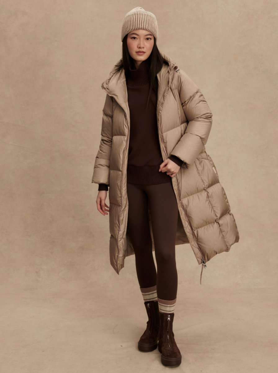 KATYA DOWN PUFFER PORTABELLA MUSHROOM