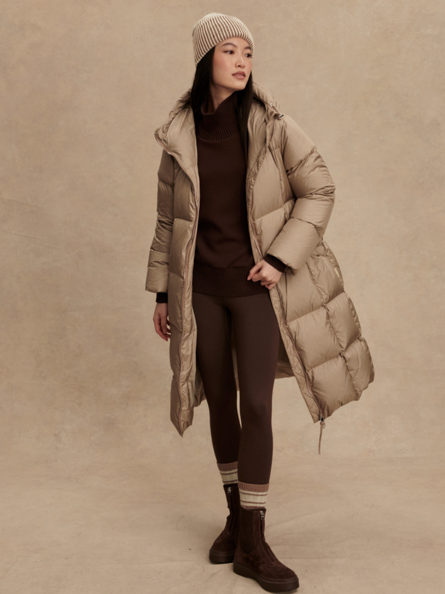 KATYA DOWN PUFFER PORTABELLA MUSHROOM