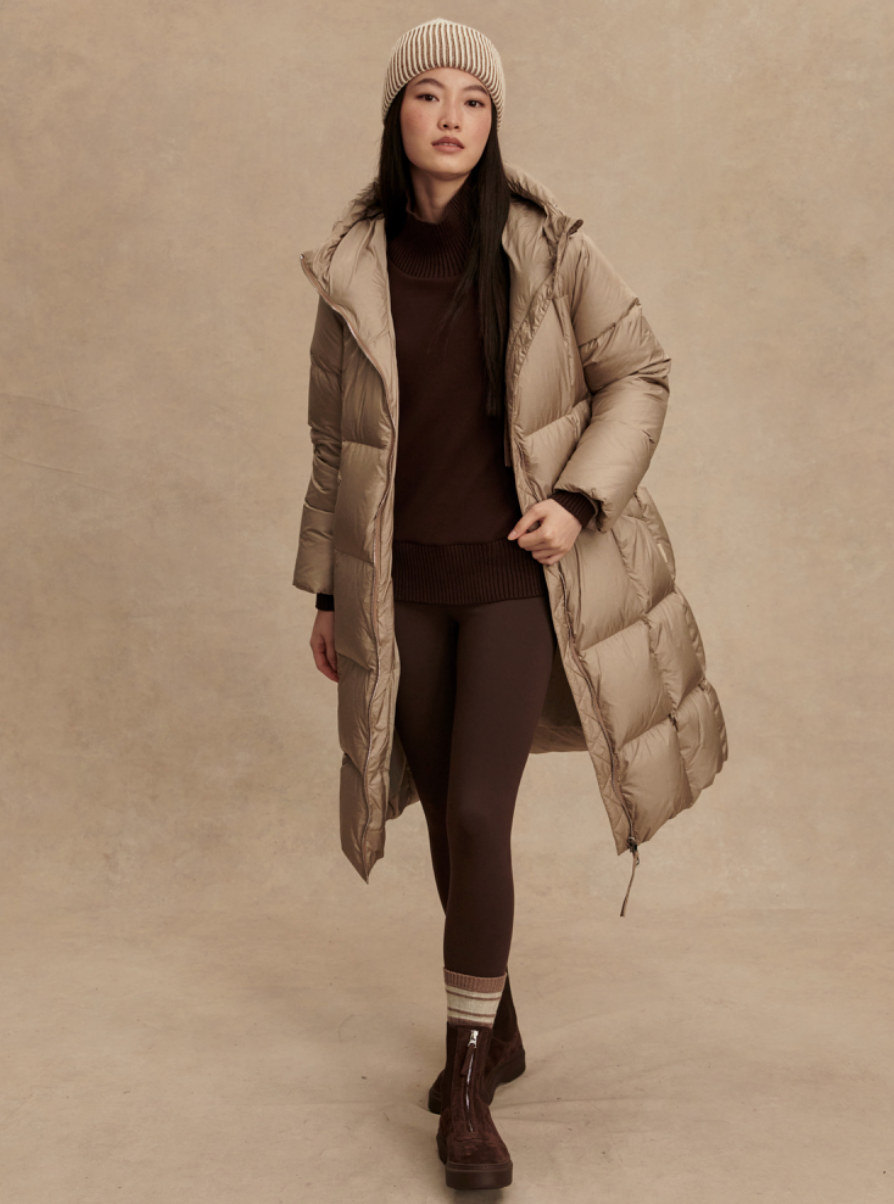 KATYA DOWN PUFFER PORTABELLA MUSHROOM