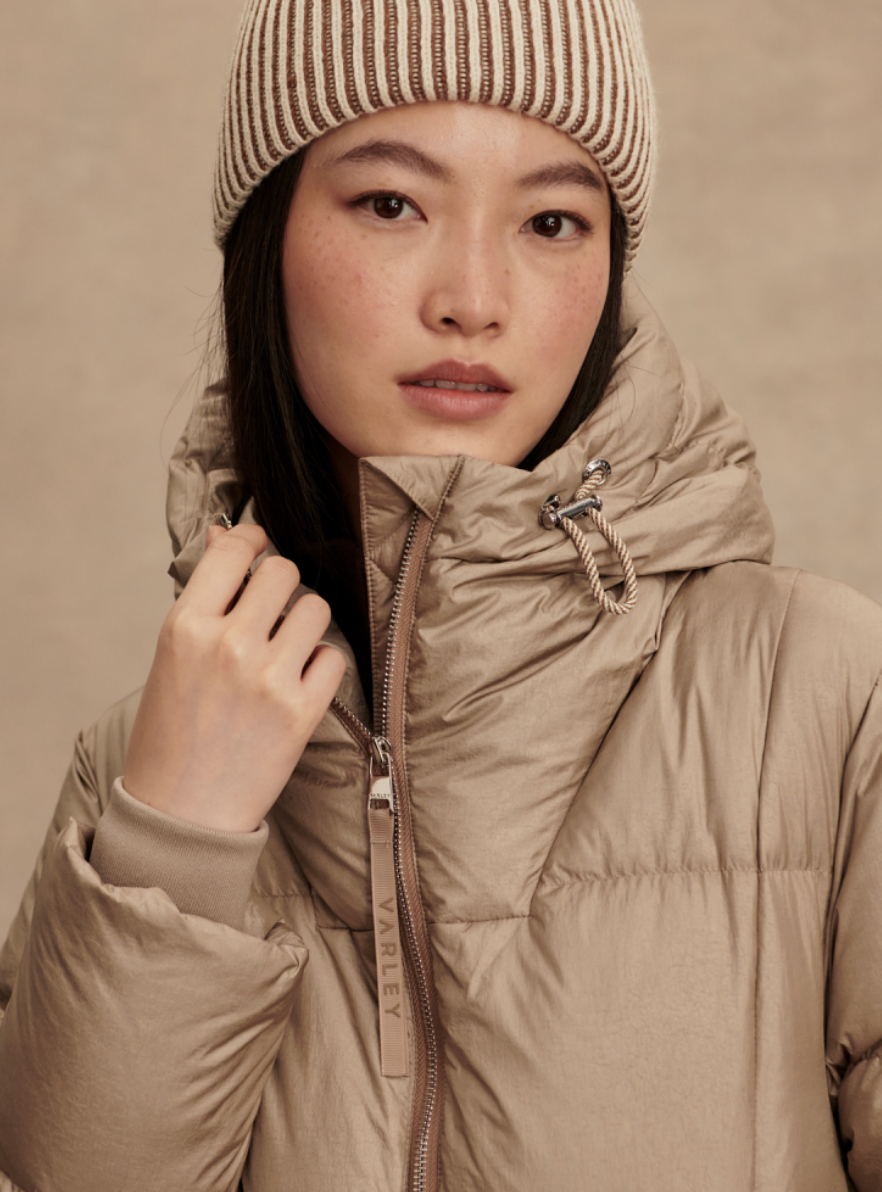 KATYA DOWN PUFFER PORTABELLA MUSHROOM