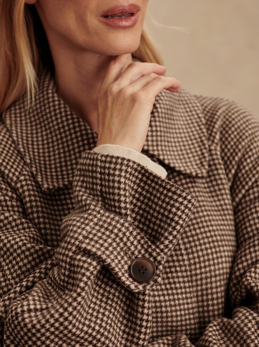 TOMLINSON TRENCH TAUPE / SAND / PUPPYTOOTH